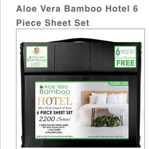 Aloe Vera Bamboo Hotel sheets 6 pcs